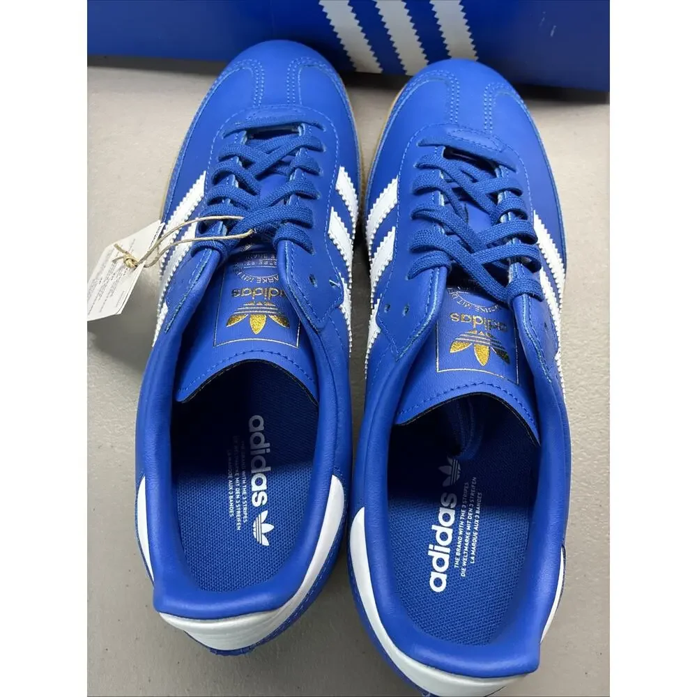 New Size 7 adidas Samba OG J With Box Blue White Gum JQ2854